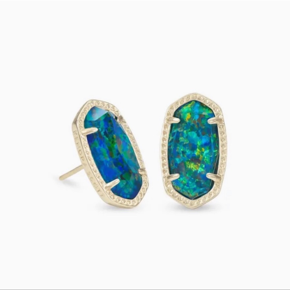 - Kendra Scott Opal Green studs earrings